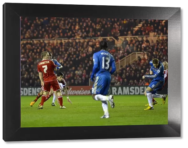 Nascimento Ramires Scores First FA Cup Goal for Chelsea against Middlesbrough at Riverside Stadium (27th February 2013)