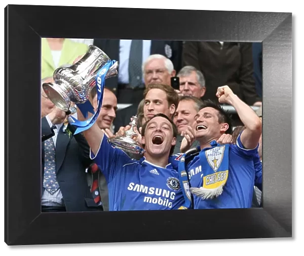 Chelsea's John Terry and Frank Lampard: FA Cup Victory Celebration over Manchester United at Wembley Stadium (2007)