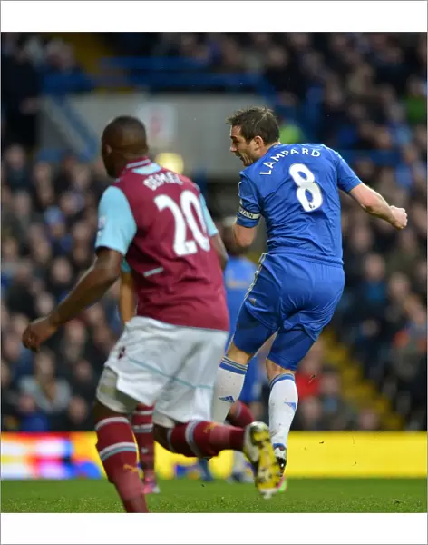 Frank Lampard Scores First Goal: Chelsea vs. West Ham United, Premier League, Stamford Bridge