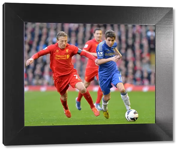 Battle at Anfield: Oscar Evades Leiva in Intense Chelsea-Liverpool Clash