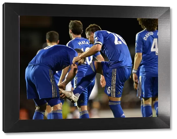 John Terry and Frank Lampard: Celebrating Chelsea's Second Goal Against Fulham (April 17, 2013)