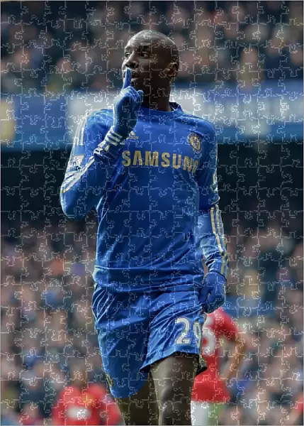 Demba Ba Scores the Opening Goal: Chelsea's FA Cup Quarterfinal Victory Over Manchester United at Stamford Bridge (April 1, 2013)
