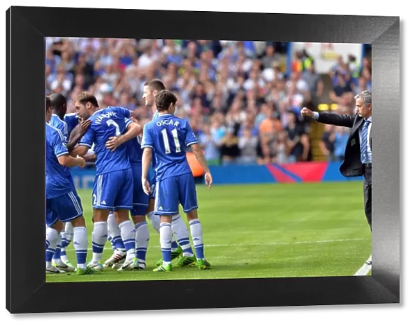 Jose Mourinho Directs Chelsea Against Hull City Tigers in Barclays Premier League at Stamford Bridge (18th August 2013)