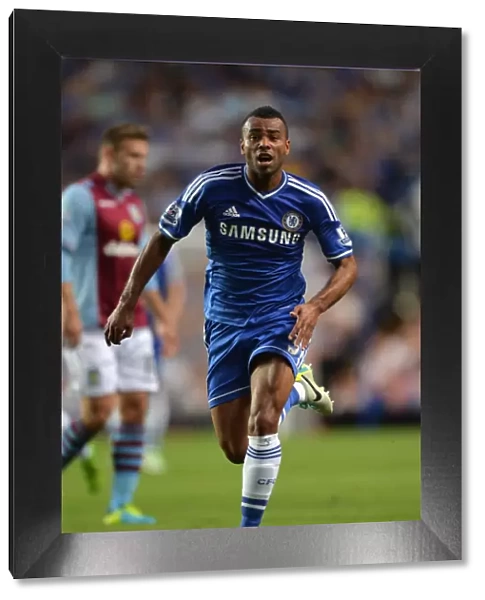 Ashley Cole in Action: Chelsea vs Aston Villa, Stamford Bridge (21st August 2013, Barclays Premier League)