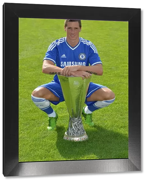 Chelsea Football Club: 2013-2014 Season - Fernando Torres at Squad Photocall, Cobham Training Ground