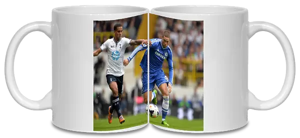 Battle for the Ball: Torres vs. Naughton - Premier League Showdown between Tottenham and Chelsea (September 28, 2013, White Hart Lane)