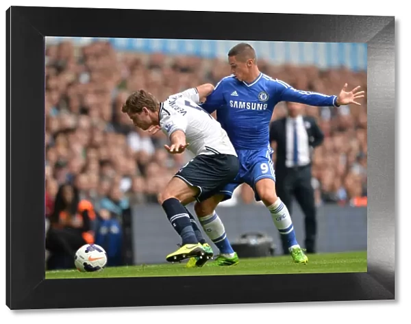 Battle for the Ball: Vertonghen vs. Torres - Premier League Showdown at White Hart Lane (2013): Tottenham Hotspur vs. Chelsea