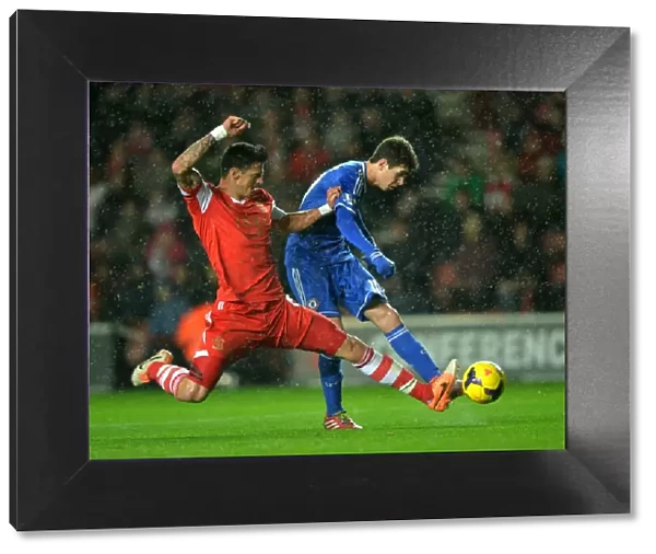 Oscar's Strike: Chelsea's Triumphant Third Goal vs. Southampton (1st January 2014)