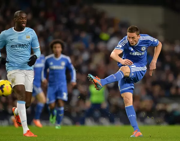 Nemanja Matic's Powerful Shot: Manchester City vs. Chelsea, Barclays Premier League (3rd February 2014)