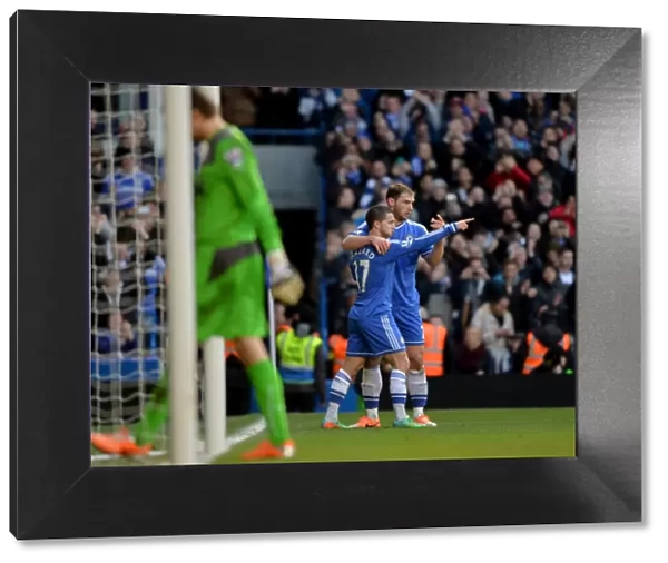 Chelsea's Triumph: Eden Hazard Scores Brace in Premier League Victory over Newcastle United (8th February 2014)