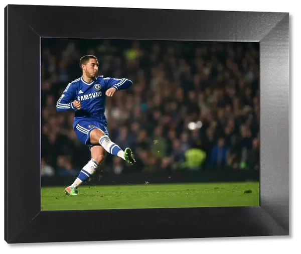 Eden Hazard Scores Penalty: Chelsea's Thrilling Victory Over Tottenham Hotspur in the Premier League (8th March 2014)