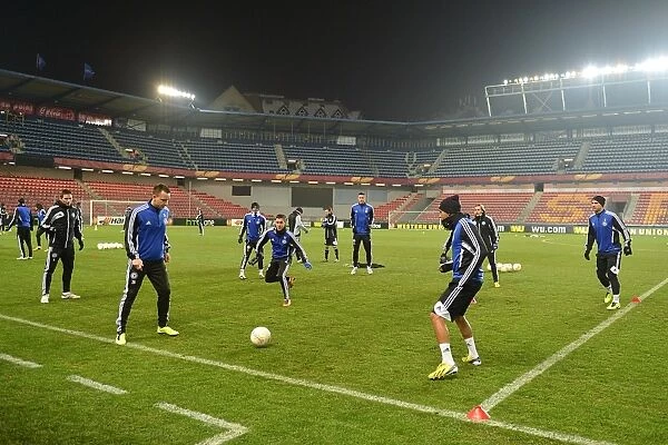 Chelsea FC: Europa League Training at Generali Arena - Ready for Round of 16 First Leg