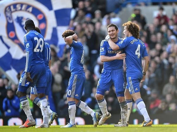 Chelsea's Frank Lampard and David Luiz: United in Victory - FA Cup Fourth Round Replay Goal Celebration (February 17, 2013)