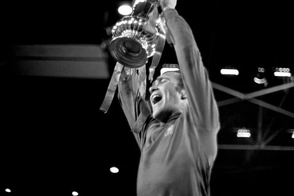 Chelsea's Ron Harris Lifts FA Cup After 2-1 Victory Over Leeds United