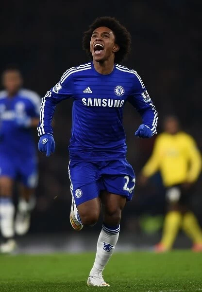Da Silva-Willian Scores First Goal: Chelsea's Thrilling FA Cup Victory Over Watford (January 4, 2015)