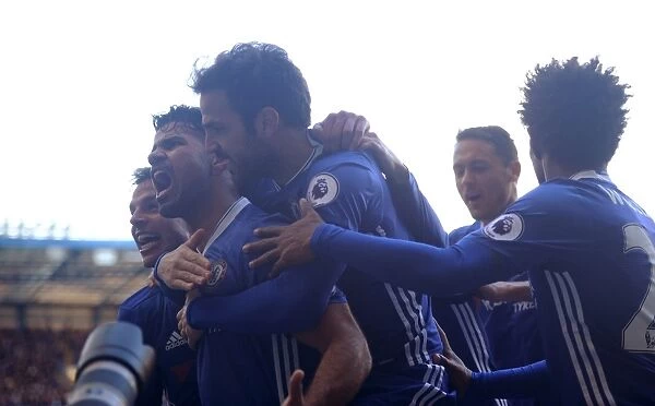 Diego Costa Scores Opening Goal: Chelsea's Premier League Triumph over West Bromwich Albion (December 2016)