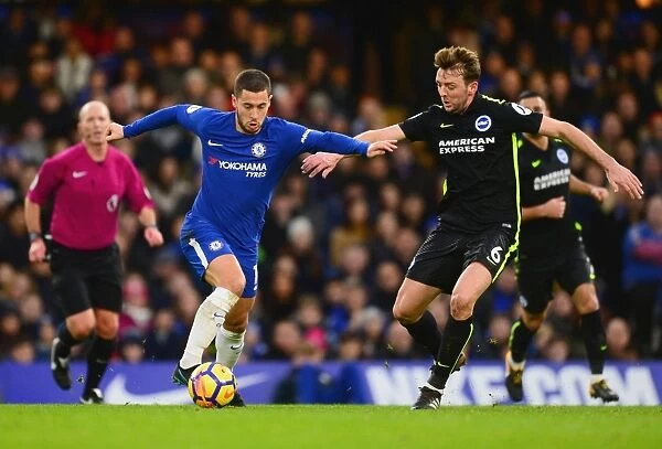 Hazard's Magic: Chelsea's Star Player Dazzles Brighton at Stamford Bridge