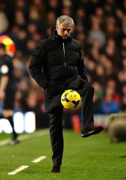 Jose Mourinho in Command: Chelsea Boss Directs Team at Stamford Bridge vs. West Ham United (BPL 2014)