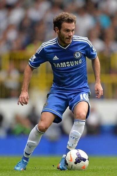 Juan Mata in Action: Chelsea vs. Tottenham Hotspur, Premier League Rivalry at White Hart Lane (September 28, 2013)