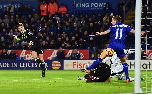 Marcos Alonso Scores the Opener: Chelsea's Premier League Victory over Leicester City (January 2017)