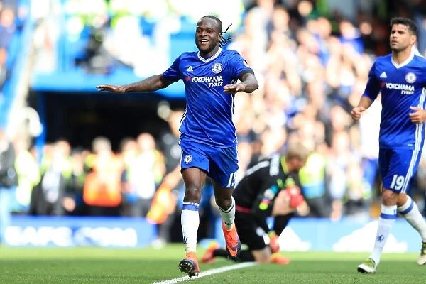 Victor Moses Triple Strike: Chelsea's Thrilling Victory Over Leicester City (Premier League) at Stamford Bridge
