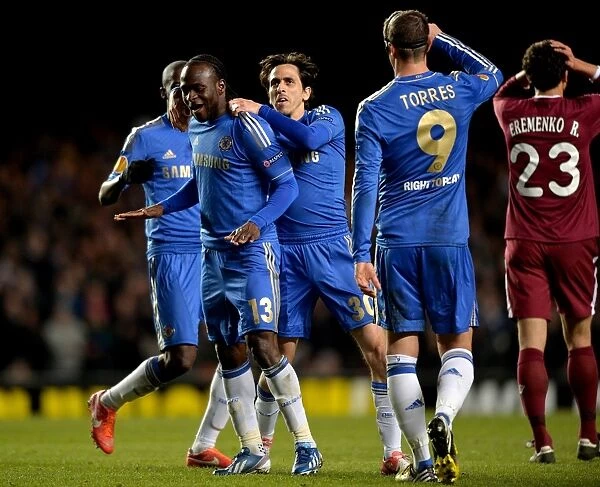 Victor Moses Triumph: Chelsea's Second Goal in Europa League Quarterfinal vs Rubin Kazan (April 4, 2013)