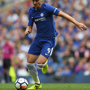 Alvaro Morata in Action: Chelsea vs Burnley, Premier League, Stamford Bridge