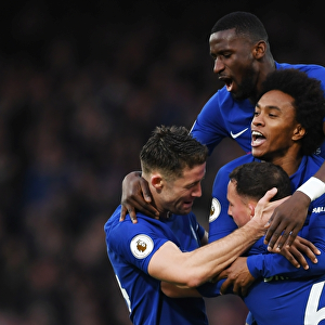 Chelsea Celebrate: Drinkwater Scores Second Goal vs Stoke City