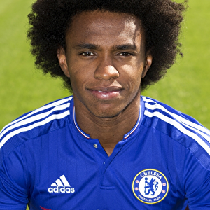 Chelsea FC 2015-16 Premier League Champions Squad: Team Photo with Willian at Cobham Training Ground