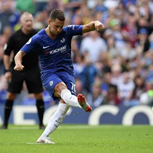 Chelsea's Eden Hazard Scores Penalty in Win Against Cardiff City