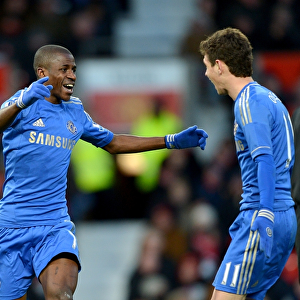 Chelsea's Ramires and Oscar: Unstoppable Duo Celebrates Second Goal in FA Cup Quarterfinal at Old Trafford (March 10, 2013)