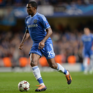 Chelsea's Samuel Eto'o in Action: A Champion's Moment at Stamford Bridge vs. Schalke 04 (November 6, 2013)