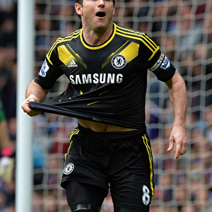 Frank Lampard's Double Strike: Celebrating Victory at Aston Villa (May 11, 2013)