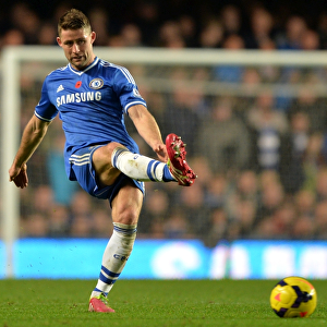 Gary Cahill in Action: Chelsea vs. West Bromwich Albion, Barclays Premier League (November 9, 2013)