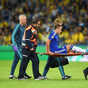 John Terry's Injured Exit: Chelsea's Heartbreaking Moment Against Maccabi Tel Aviv in UEFA Champions League (November 2015)