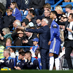 Ranieri vs. Conte: Intense Clash on the Touchline - Chelsea vs. Leicester City, Premier League, Stamford Bridge
