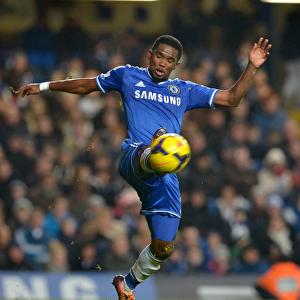 Samuel Eto'o in Action: Chelsea vs Swansea City, Barclays Premier League (December 26, 2013)