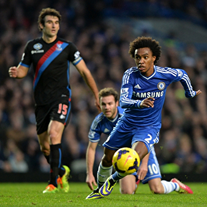 Willian's Thrilling Performance: Chelsea vs. Crystal Palace, Barclays Premier League, Stamford Bridge (December 14, 2013)