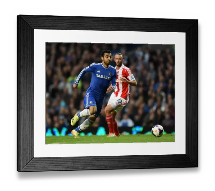 Framed Print : Battle for the Ball: Mohamed Salah vs. Marc Wilson - Chelsea vs. Stoke City, Premier League (5th April 2014) Framed Print : Battle for the Ball: Mohamed Salah vs. Marc Wilson - Chelsea vs. Stoke City, Premier League (5th April 2014)