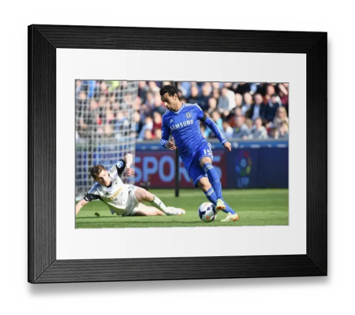 Framed Print : Salah Outruns Davies: Swansea vs. Chelsea, April 2014 Framed Print : Salah Outruns Davies: Swansea vs. Chelsea, April 2014