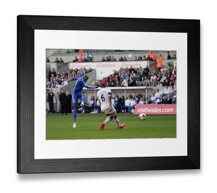 Framed Print : Demba Ba Scores First Goal: Swansea City vs. Chelsea - Barclays Premier League (13th April 2014) Framed Print : Demba Ba Scores First Goal: Swansea City vs. Chelsea - Barclays Premier League (13th April 2014)