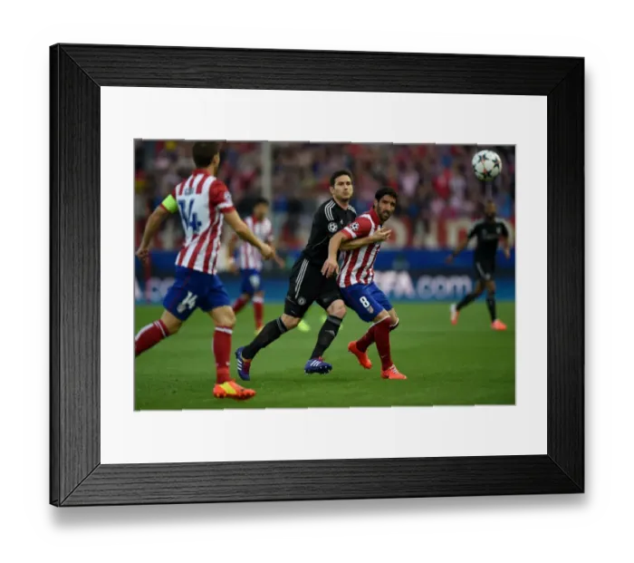 Framed Print : Soccer - UEFA Champions League - Semi Final - First Leg - Atletico Madrid v Chelsea - Vincente Calderon Stadium Framed Print : Soccer - UEFA Champions League - Semi Final - First Leg - Atletico Madrid v Chelsea - Vincente Calderon Stadium
