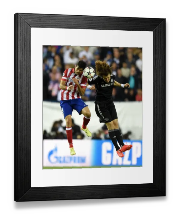 Framed Print : David Luiz vs Diego Costa: A Champions League Showdown - Atletico Madrid vs Chelsea (April 2014) Framed Print : David Luiz vs Diego Costa: A Champions League Showdown - Atletico Madrid vs Chelsea (April 2014)