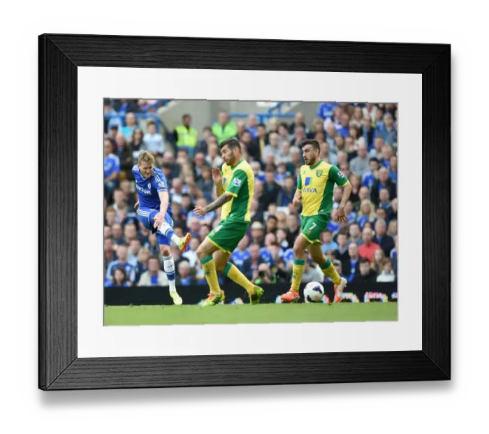 Framed Print : Thrilling Schurrle Strike: Chelsea's Victory Against Norwich City (May 4, 2014)