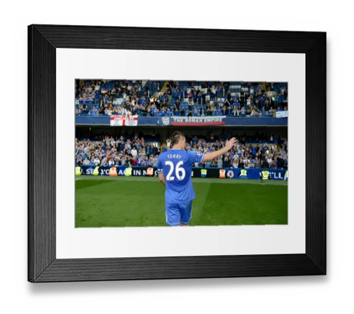 Framed Print : John Terry's Triumphant Moment: Chelsea Captain Celebrates Champions League Victory with Adoring Fans (Chelsea vs Norwich City, Stamford Bridge, May 4, 2014) Framed Print : John Terry's Triumphant Moment: Chelsea Captain Celebrates Champions League Victory with Adoring Fans (Chelsea vs Norwich City, Stamford Bridge, May 4, 2014)
