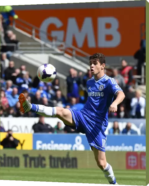 Oscar in Action: Chelsea vs. Cardiff City, Premier League Showdown (11th May 2014, Cardiff City Stadium)