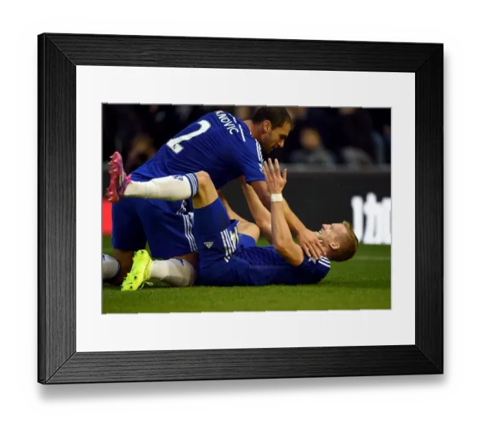 Framed Print : Schurrle and Ivanovic: Celebrating Chelsea's Second Goal Against Burnley (August 18, 2014) Framed Print : Schurrle and Ivanovic: Celebrating Chelsea's Second Goal Against Burnley (August 18, 2014)