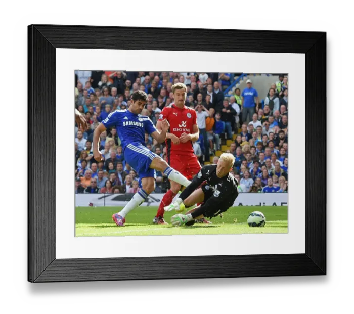 Framed Print : Diego Costa Scores First Goal: Chelsea's Victory Over Leicester City (August 23, 2014) Framed Print : Diego Costa Scores First Goal: Chelsea's Victory Over Leicester City (August 23, 2014)