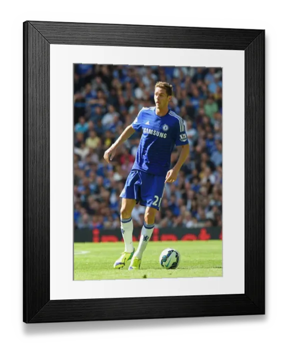 Framed Print : Nemanja Matic at Stamford Bridge: Chelsea vs Leicester City - Barclays Premier League 2014-15 (August 23rd)
