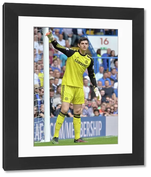 Thibaut Courtois: Unyielding Guardian at Stamford Bridge - Chelsea vs Leicester City (Premier League 2014)